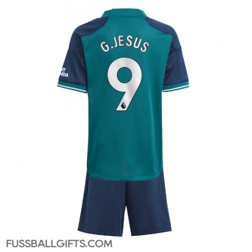 Arsenal Gabriel Jesus #9 Fußballbekleidung 3rd trikot Kinder 2023-24 Kurzarm (+ kurze hosen)